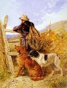Richard ansdell,R.A. The Gamekeeper oil